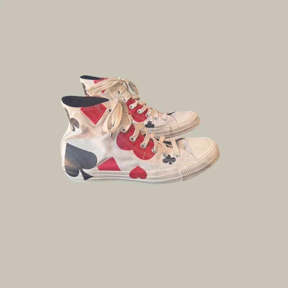 Converse Chuck Taylor All Star High Top Deck of Cards  White 165669C Men's 8 W10